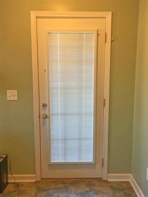 blinds for front door with glass panels